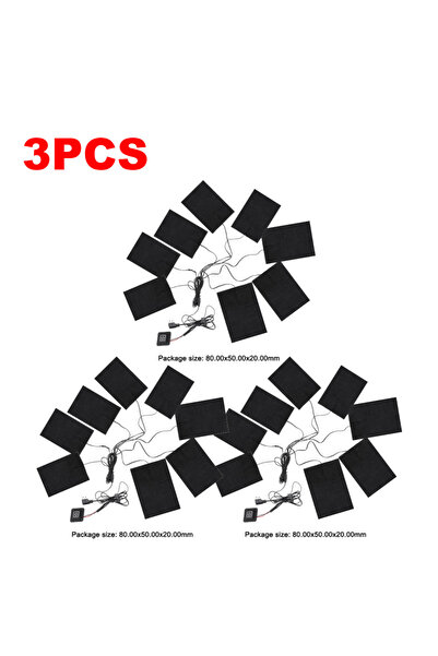 Choice 3 قطع من وسادات تدفئة السترات (من 1 إلى 5 قطع) - 3 مستويات تدفئة - وسا...