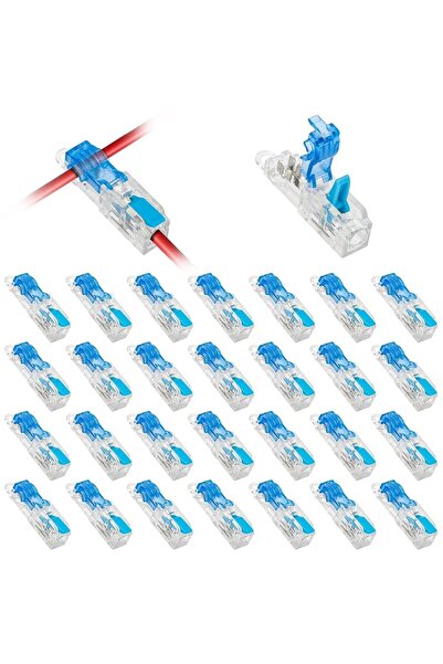 Choice 30 قطعة من موصلات الأسلاك على شكل حرف T، طقم موصلات توصيل سريع للجهد ا...