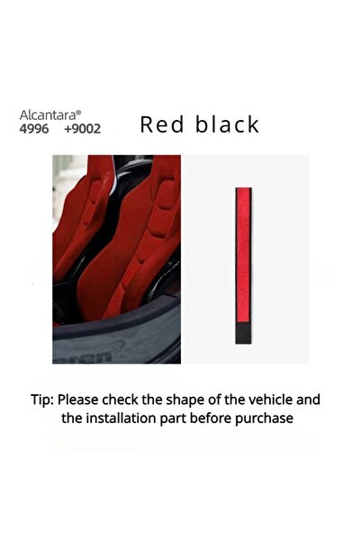 Choice ملصق تزييني أحمر وأسود لظهر عجلة القيادة، ملحقات لسيارات تسلا، مرسيدس ...