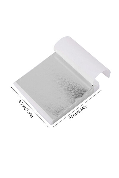 Choice 100 قطعة من ورق التصميم الفني والحرفي الفضي، ورق ذهبي وفضي لتزيين الأث...