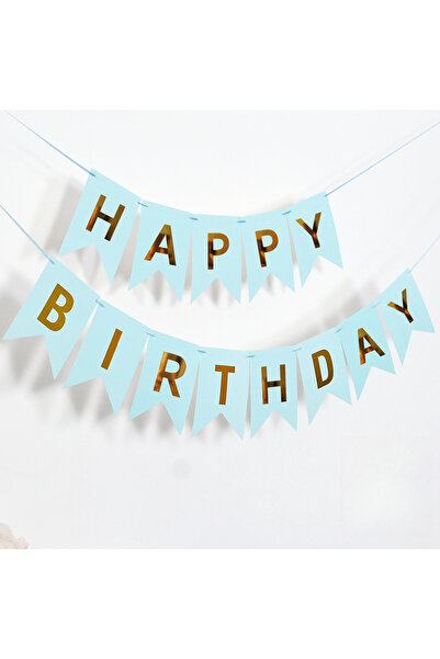 Choice Style 21 Happy Birthday Hot Stamped Swallowtail Banner Decoration Part...