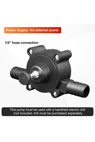 Choice UK 1-2inch No-Power Portable Drill Pump 120W‑650W Self Priming Drill W...