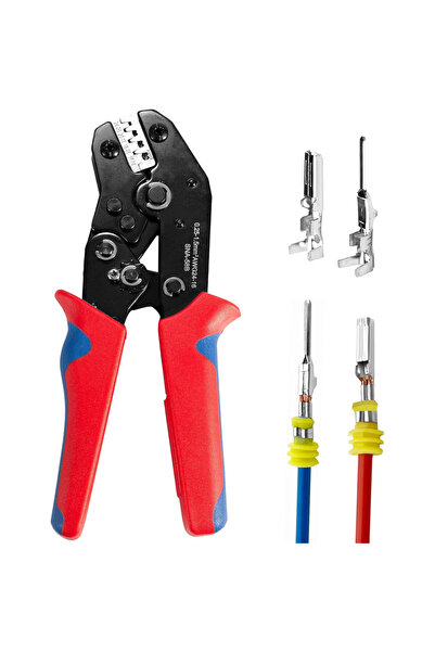 Choice1 أداة تجعيد الأسلاك SN-58B لموصلات طرفية مفتوحة، أداة تجعيد كهربائية ل...