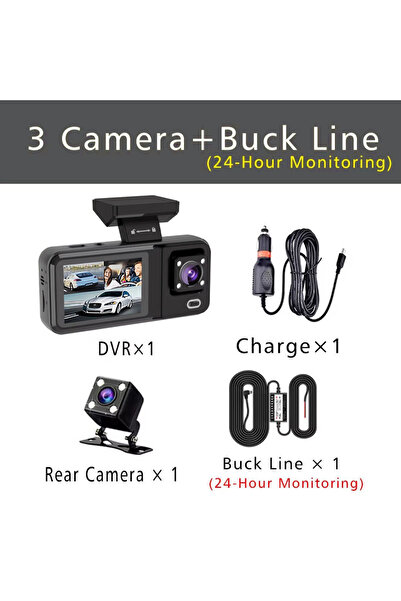 Choice كاميرا UM54-3 - BL، كاميرا ثلاثية 1080P، كاميرا سيارة صغيرة داخلية، كا...