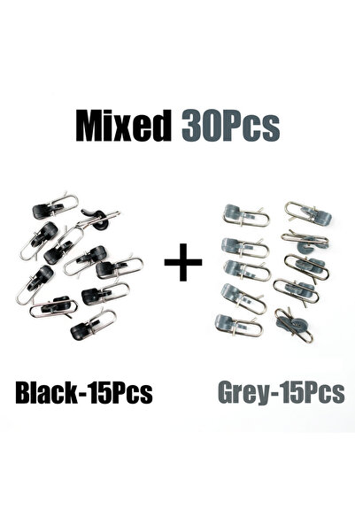 Choice مشبك طعم مقاوم للصدمات من الفولاذ المقاوم للصدأ من توبرانك، أسود ورماد...