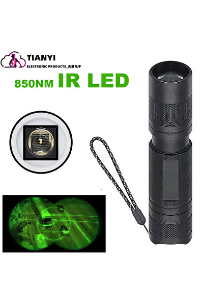 Choice مصباح رؤية ليلية احترافي للصيد، يعمل ببطارية ليثيوم 18650، أسود اللون،...