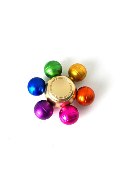 Choice قطعة واحدة من لعبة جيروسكوب معدنية مبتكرة للكبار والصغار - بألوان قوس ...