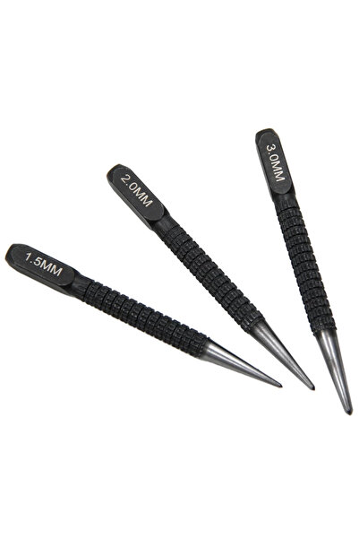 Choice 3 قطع من أدوات التثقيب المركزية المصنوعة من سبائك الصلب، أدوات نقش وحف...