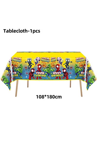 Choice مفرش طاولة سبايدرمان، النمط 4، لوازم حفلات، سبايدي وأصدقاؤه المذهلون، ...