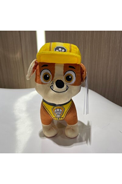 PAW PATROL 16604-J-XL-rubble لعبة قطيفة أصلية 100% بحجم 18-20 سم بوضعية الوقو...