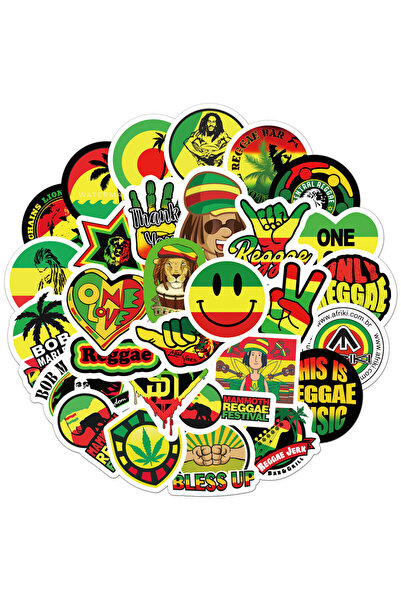 Choice 50PCS 10/30/50pcs Cool Reggae Rock Music Cartoon Stickers Personalized...