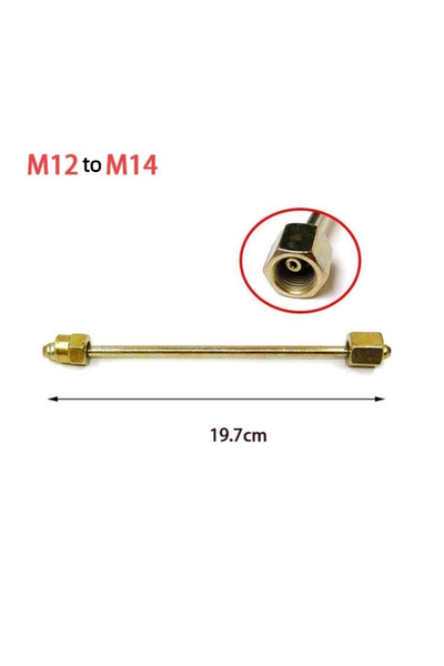 Choice4 12 to 14 【M】High Pressure Diesel Pipe Fuel Delivery Oil Tube For S60h...