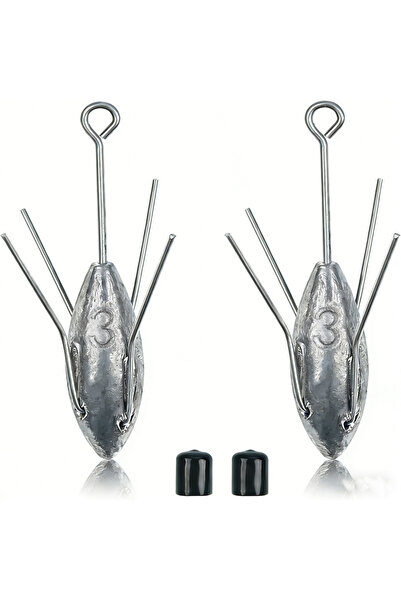 Choice 85 غرام (3 أونصة) - قطعتان من ثقل سبوتنيك ذو الذيل الطويل، أوزان صيد م...