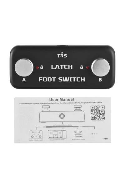 Choice black A B Channel Footswitch with Lking Function LED tor Lighting 6.35...