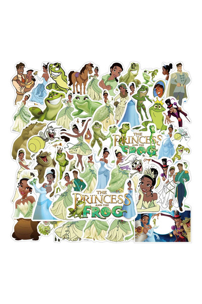 Choice ٥٠ قطعة من ملصقات تيانا اللطيفة من فيلم الأميرة والضفدع، لتزيين ألعاب ...