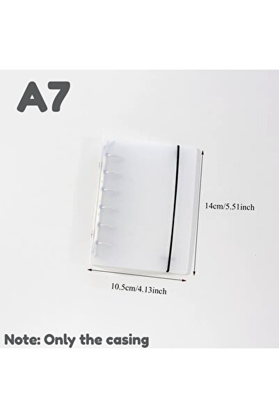 Choice دفتر ملاحظات محمول A7، غلاف من البولي بروبيلين غير لامع مع شريط مطاطي،...