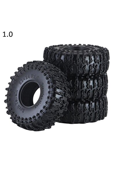 Choice 4 قطع إطارات مقاس 1 بوصة (63 × 24 مم) لسيارات الزحف التي تعمل بالتحكم ...