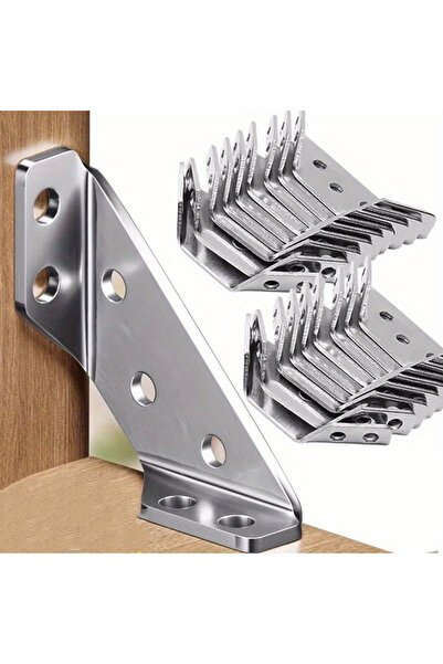 Choice 20 قطعة (10/20 قطعة) زاوية فولاذية مقاومة للصدأ سميكة، رمز 90 درجة، دع...