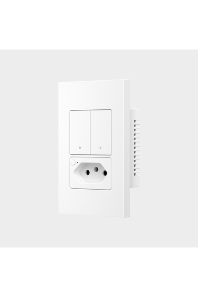 Choice 2 Gang White-WiFi AVATTO Tuya WiFi Smart Wall Switch & Sket,Brazil Sta...