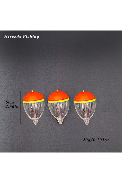 Choice 20 غرام، 3 قطع من عوامات الصيد البلاستيكية من هايريدس فيشينج، عوامات ب...