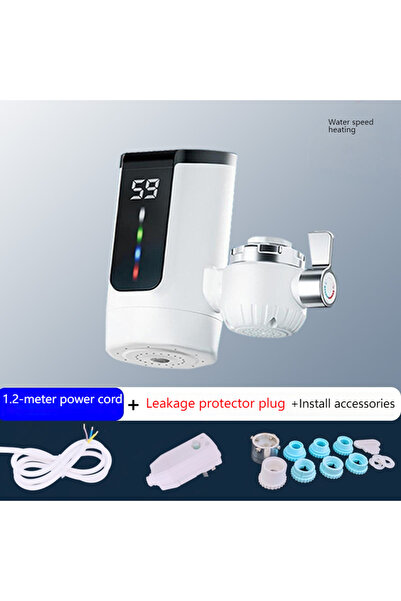 Choice طقم مكون من قطعتين من سخان مياه كهربائي لحوض المطبخ، صنبور ماء ساخن فو...