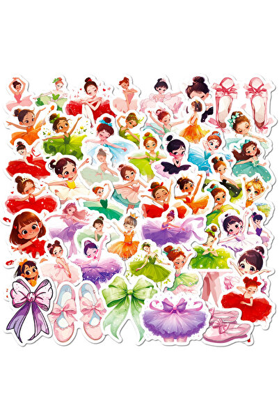 Choice 180*100*40CM 50pcs 50pcs Cartoon Girl Dancing Ballet Stickers Birthday...