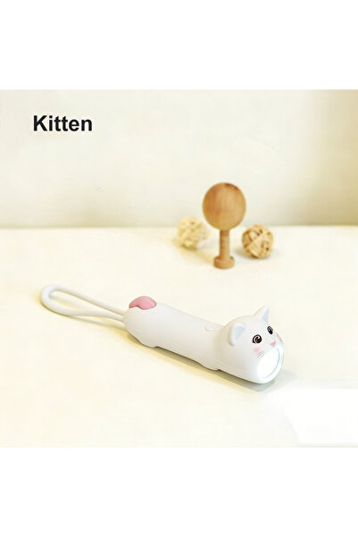 Choice مصباح يدوي LED للأطفال قابل لإعادة الشحن عبر منفذ USB، بتصميم قطة، على...