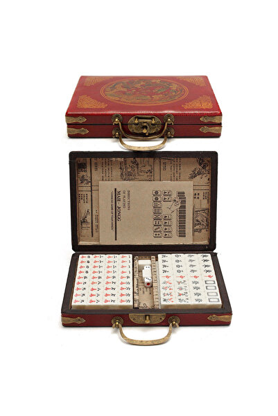 Choice مجموعة واحدة من لعبة ما جونغ الصينية المرقمة، 144 قطعة، لعبة ما جونغ م...