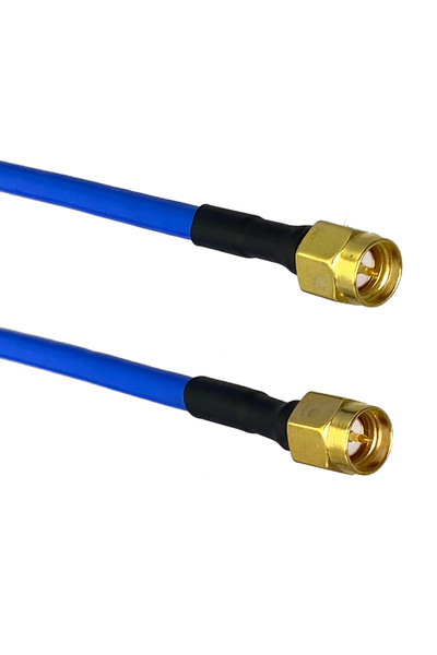 Choice9 4inch (10CM) 1pcs SMA Male Plug to SMA Male Plug RG402 0.141" Blue Ca...