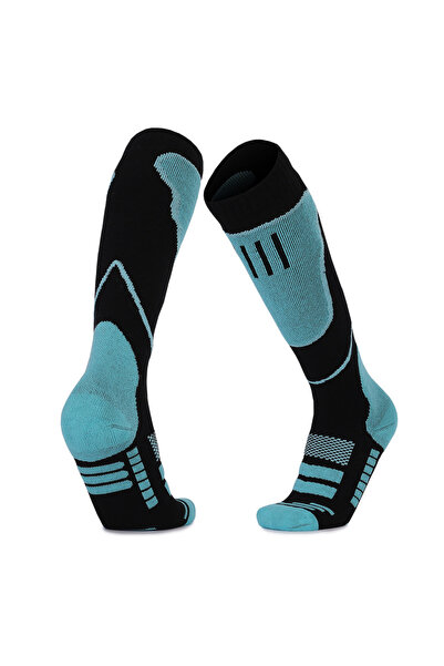 Choice black blue Wool Ski Socks,Thermal Knee-high Cold Weather Warm Socks fo...