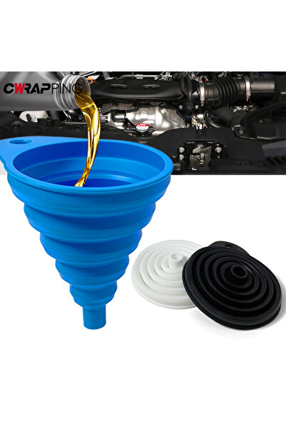 Choice Auto Engine Oil Petrol Change Funnel Blue Engine Funnel Oil Petrol Cha...