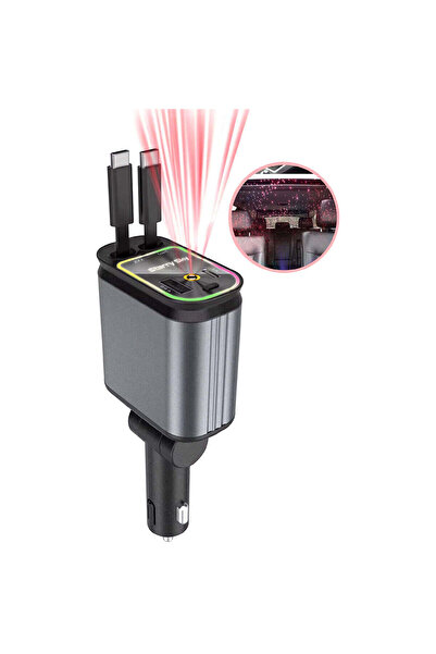 Bervolo ® SkyCharge 5 in 1 Multifunctional Car Charger