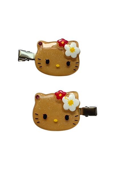 Choice3 لا يوجد ورق مقوى D سانريو هيلو كيتي حزينة زهرة أرنب مشبك شعر بدون أثر...