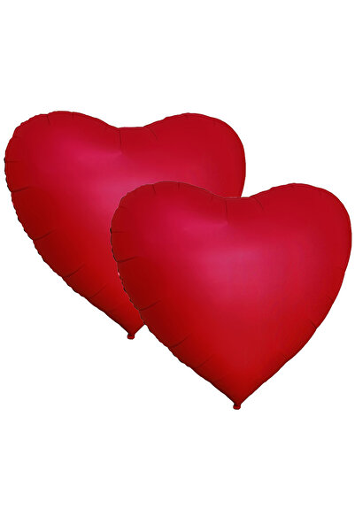 Choice Other Burgundy 2-Pack 60inch Large Heart-Shaped Aluminum Foil Balloons...