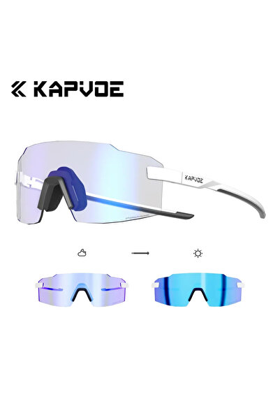 KAPVOE Photochromic-BL-04 Photochromic Runnning Sunglasses Light-Weight Cycli...