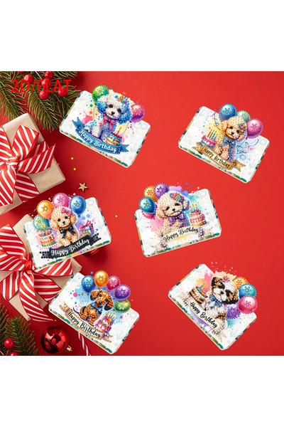 Choice مجموعة بطاقات تهنئة قابلة للطي بأشكال غير منتظمة، مقاس 11.5 × 11.5 سم،...