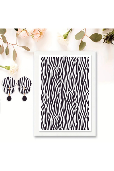 Choice3 ورق نقل من طين البوليمر بنقشة جلد النمر/الحمار الوحشي/السمكة الراي/ال...