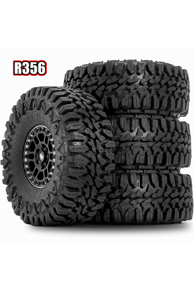 Choice 4pcs 4Pcs 1.9 Beadlock Wheel Aluminum and 1.9 RC Crawler Tires for Tra...