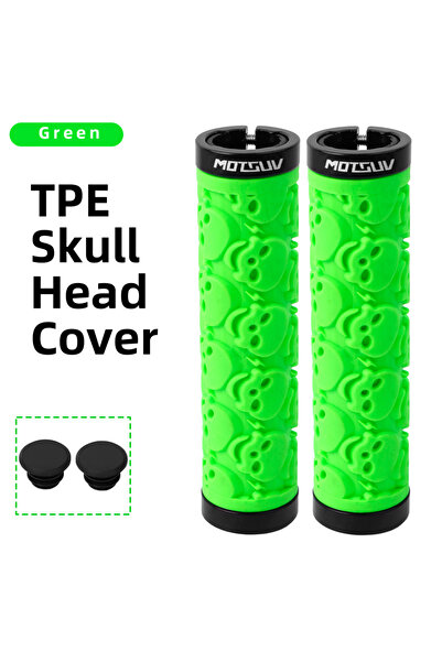 Choice green MOTSUV Bicycle Handlebar TPE Shockproof Bicycle Handle Cover MTB...