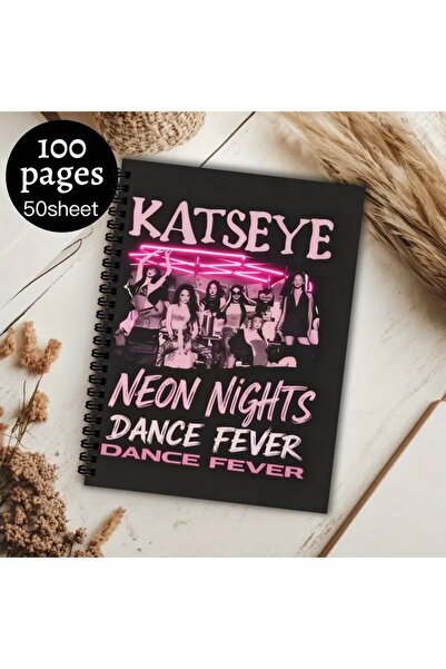 Choice WHITE Spiral Bound Hardcover Office Supplies Diary Notebook, KATSEYE N...