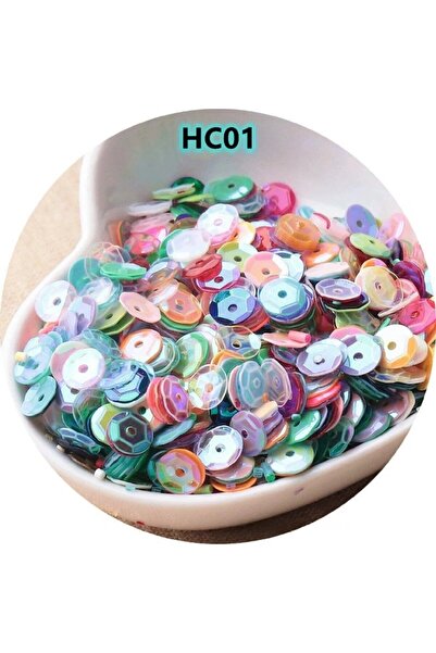 Choice6 6mm 1000pcs HCLP01 1000pcs 6mm AB iridescent sequins, curved pieces, ...