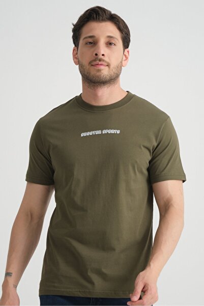 Shooter Sportswear Khaki Men's Crew Neck T-Shirt Premium Cotton High Quality ...