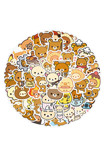 Choice ١٠٥ قطعة/مجموعة ملصقات ريلاكوما اللطيفة، ملصقات دب كوريلاكوما مقاومة ل...