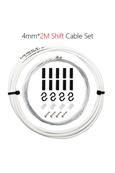 Choice Shift White 4mm 1pc 1pc Bike Brake Shift Cable Kit 4mm/5mm Derailleur ...