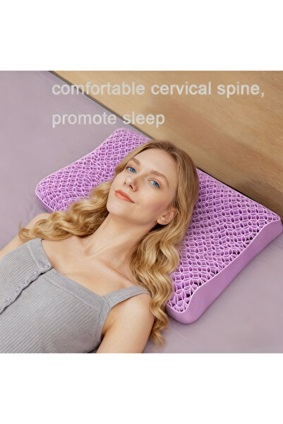 Choice VIOLET Multidimensional stomata soft and comfortable cervical pillow,s...