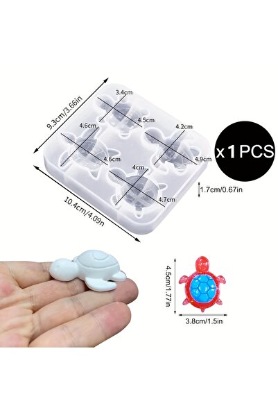 Choice 1pc turtle mold 1pc- Mini turtle resin molds, 3D Marine animal-themed ...