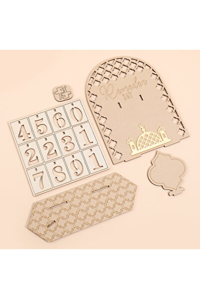 Choice Style A Ramadan Wooden Countdown Calendar, Islamic Eid Flip Desk Calen...