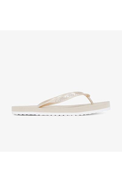 Calvin Klein Kadın Bej Terlik