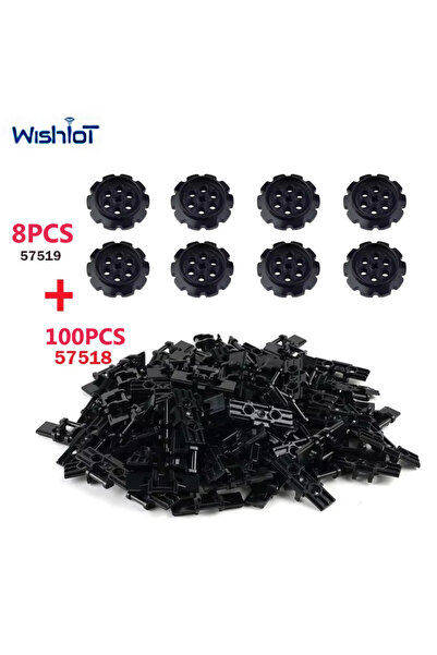 Choice مجموعة 57518 من قطع بناء تقنية الزاحف مع عجلات 57519 للمركبات المجنزرة