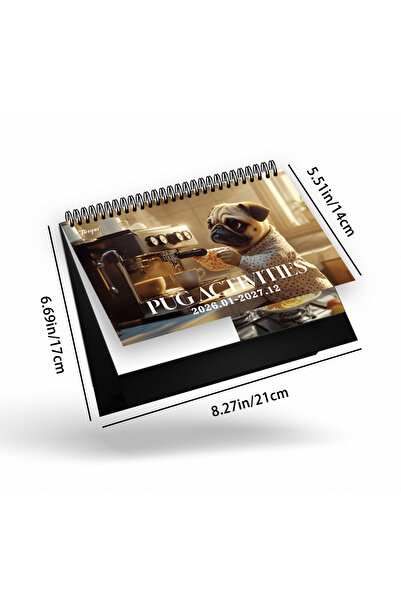 Choice 1pc 1pc 2026-2027 Desktop Calendar,Havanese Dog Daily Planner,Perfect ...